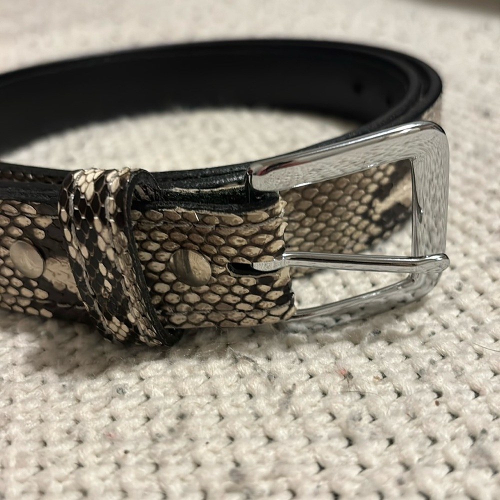 White Boa Belt
